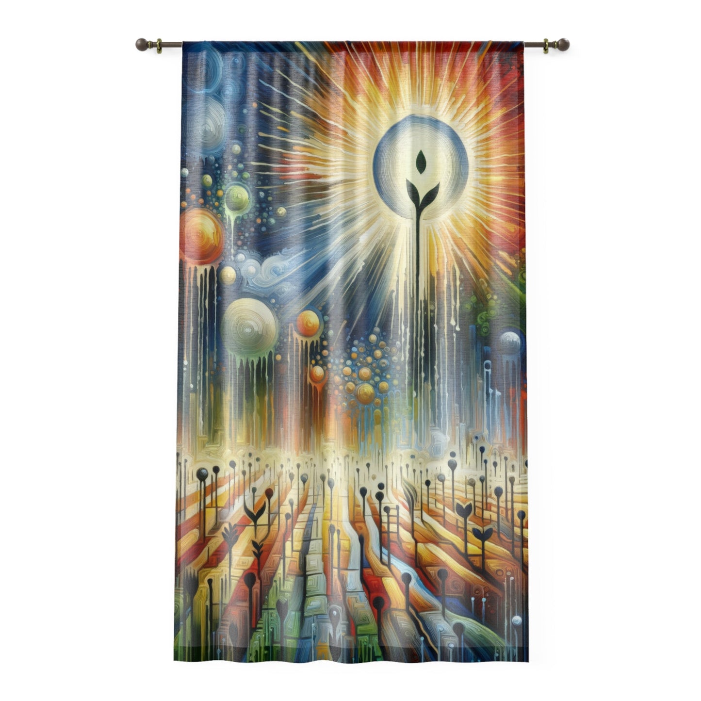 Sowing Seeds Change Window Curtain - ATUH.ART