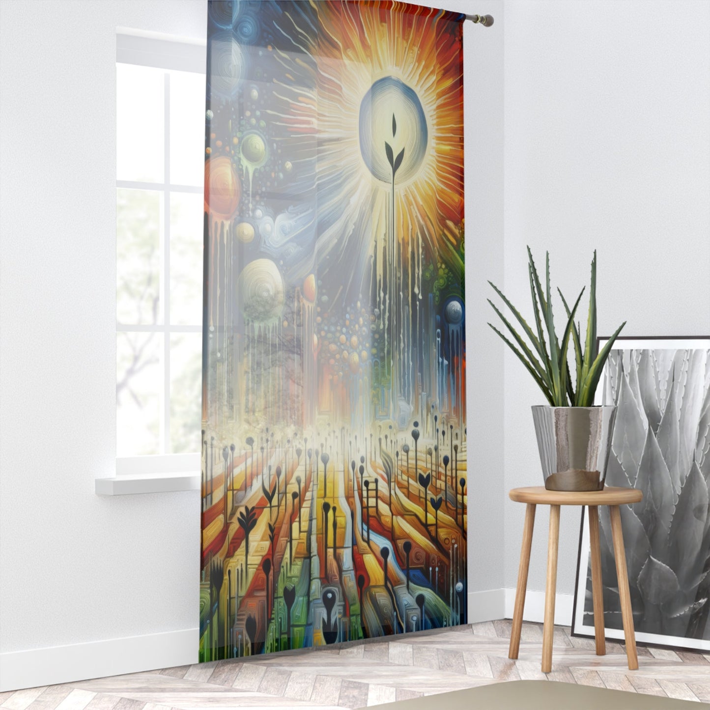 Sowing Seeds Change Window Curtain - ATUH.ART