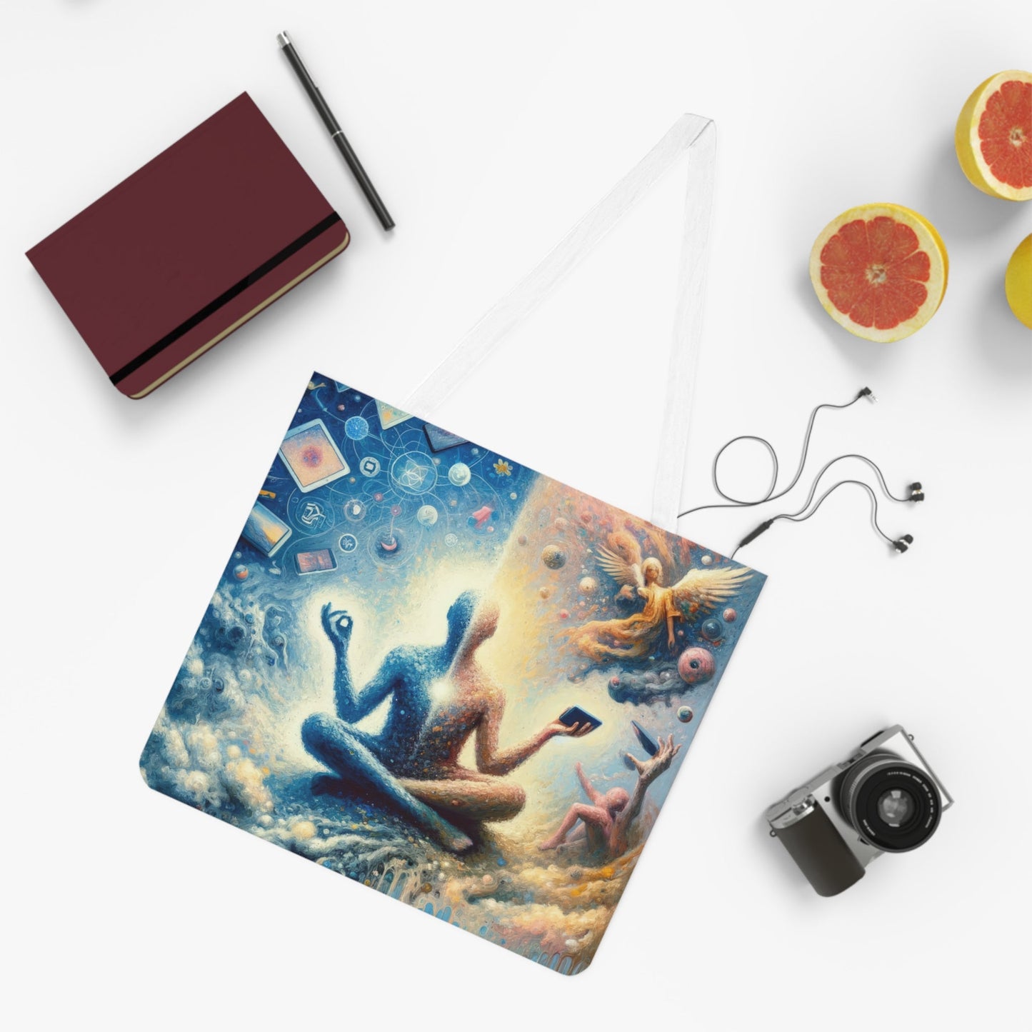 Spiritual Choice Transcendence Shoulder Tote Bag (AOP) - ATUH.ART