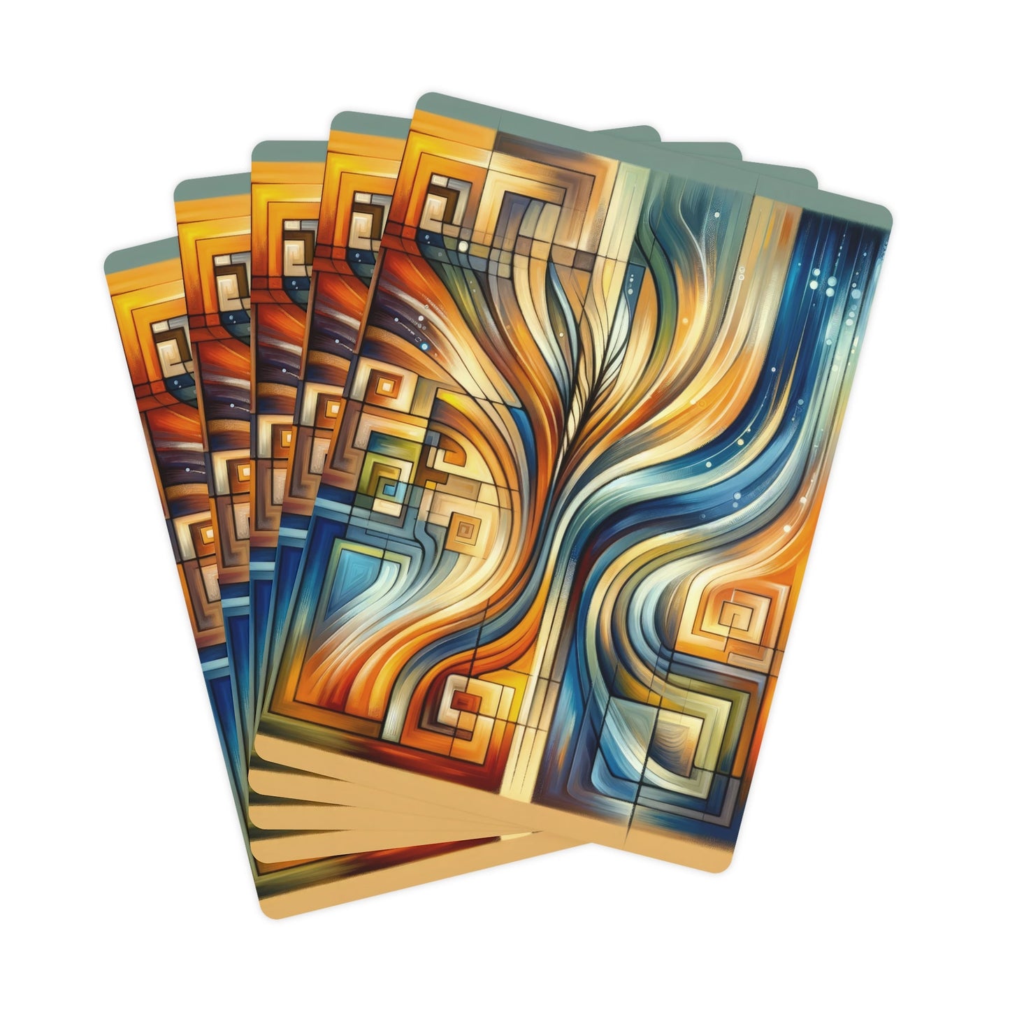 Spiritual Tachism Connection Poker Cards - ATUH.ART