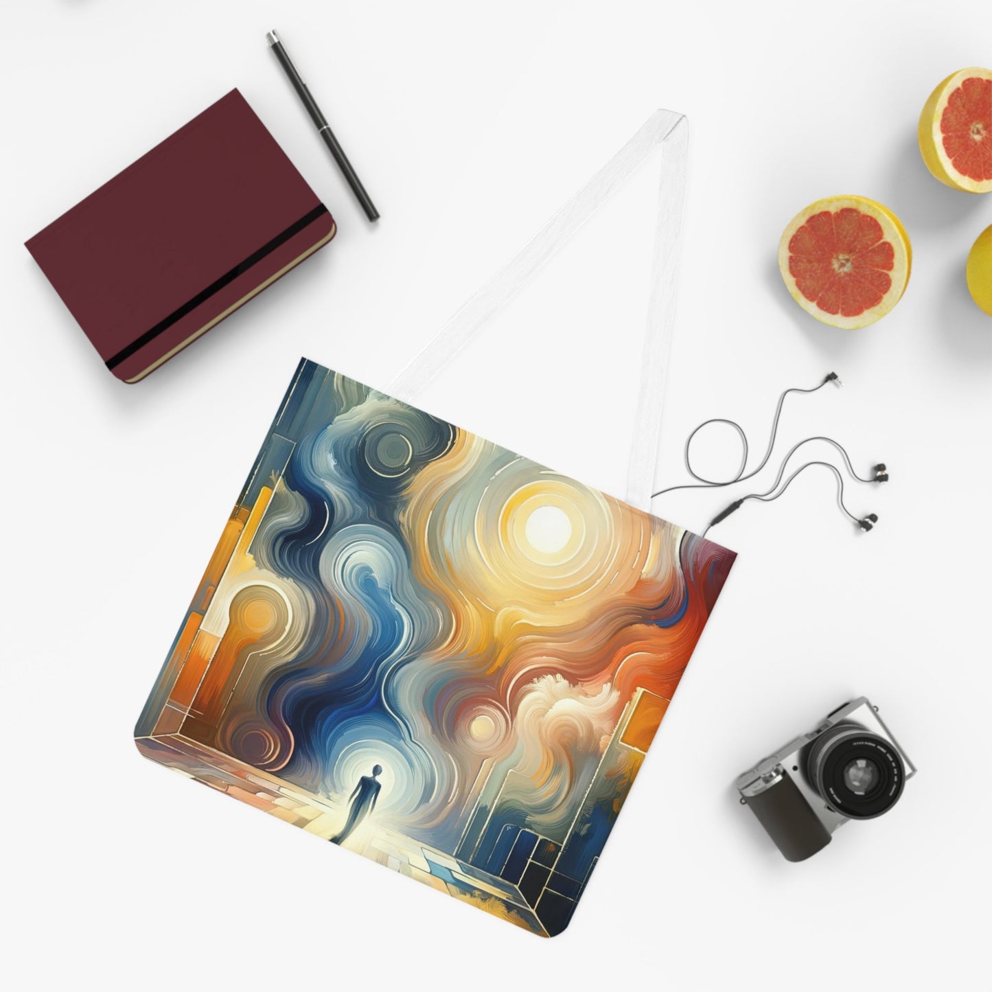 Spiritual Tranquil Sanctuary Shoulder Tote Bag (AOP) - ATUH.ART