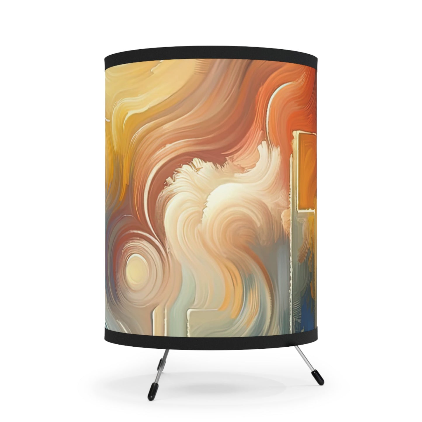 Spiritual Tranquil Sanctuary Tripod Lamp with High-Res Printed Shade, US\CA plug - ATUH.ART