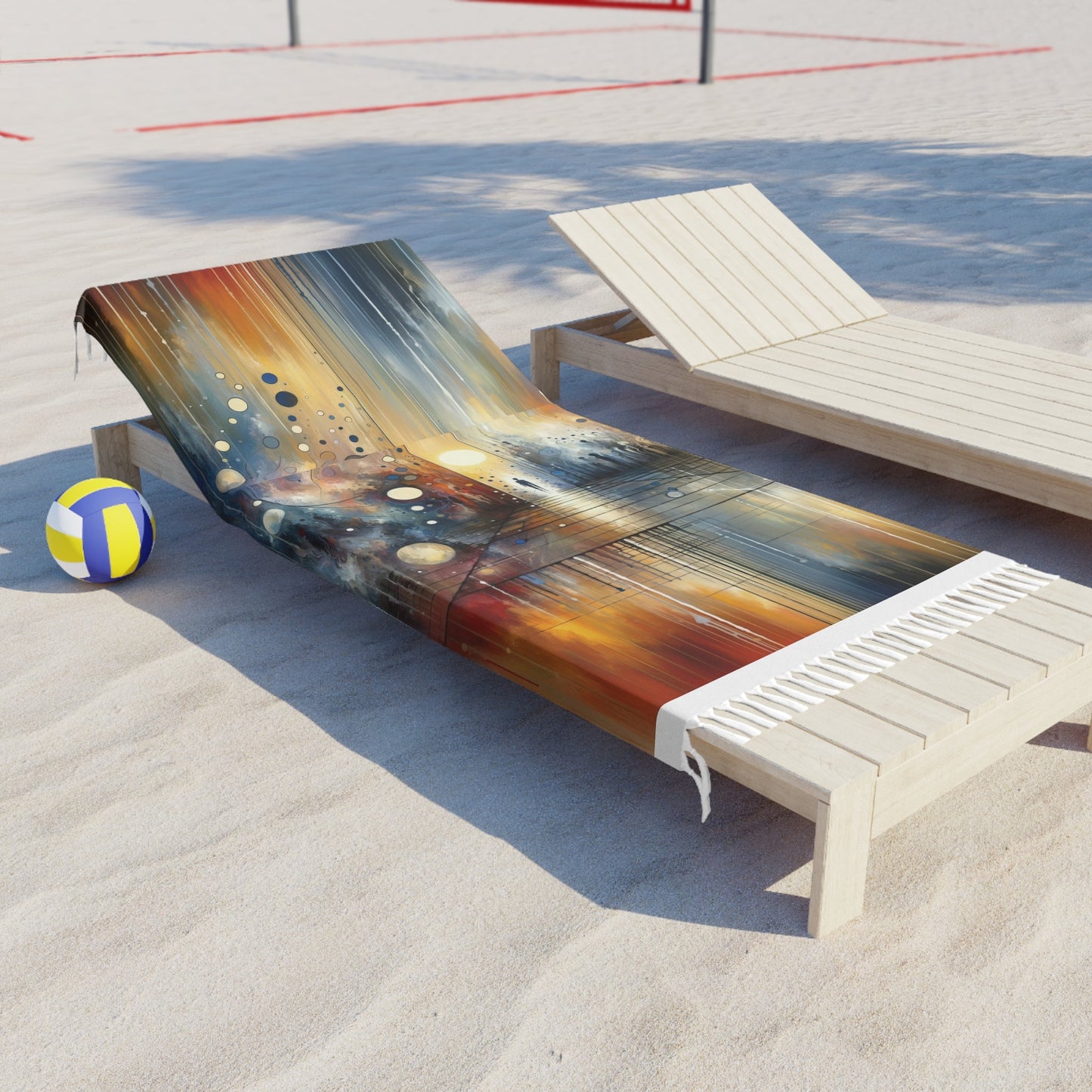 Stillness Transition Abstract Boho Beach Cloth - ATUH.ART