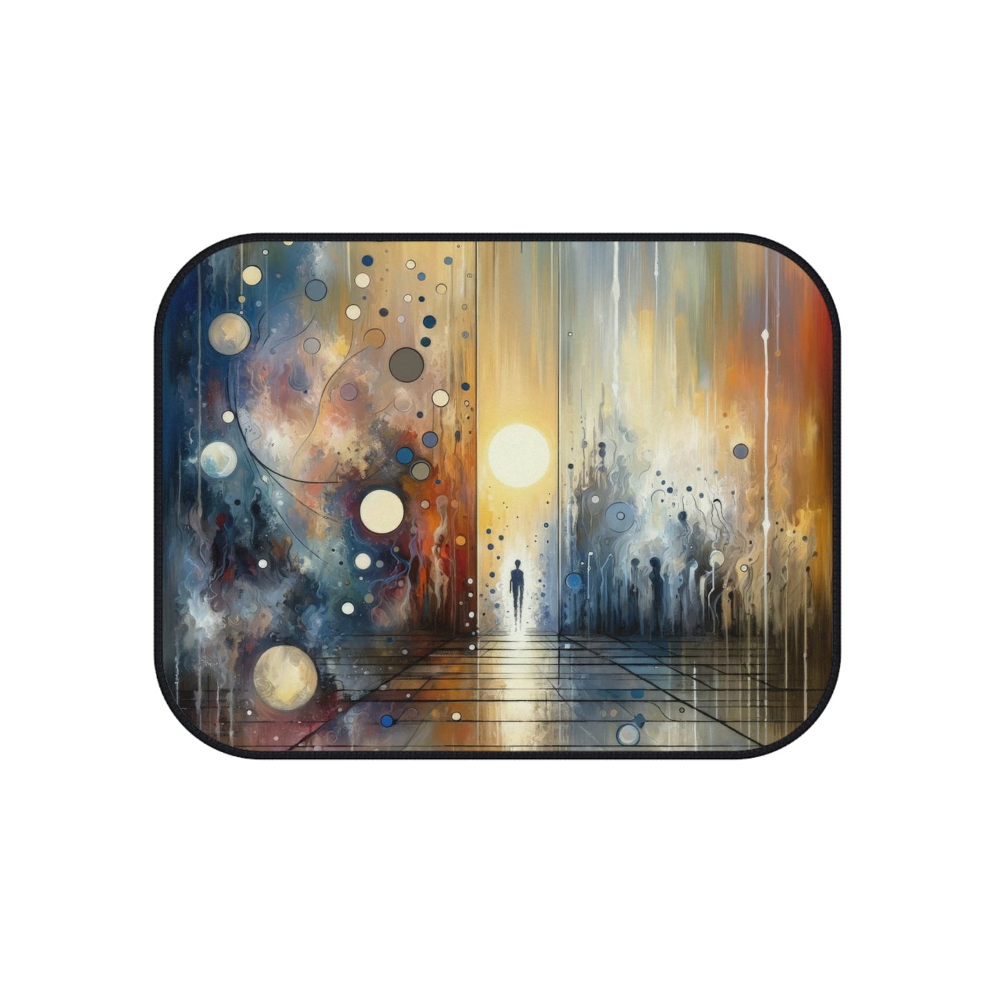 Stillness Transition Abstract Car Mats (Set of 4) - ATUH.ART