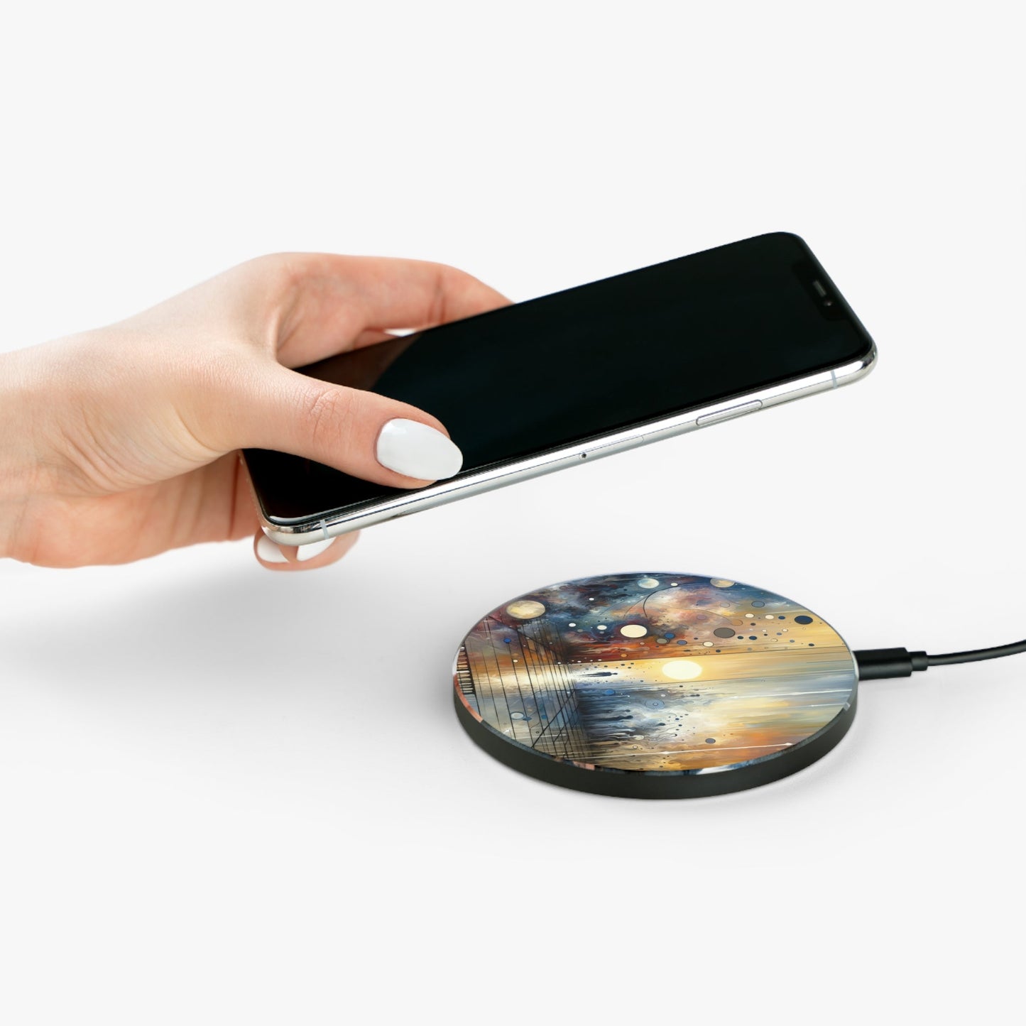 Stillness Transition Abstract Wireless Charger - ATUH.ART