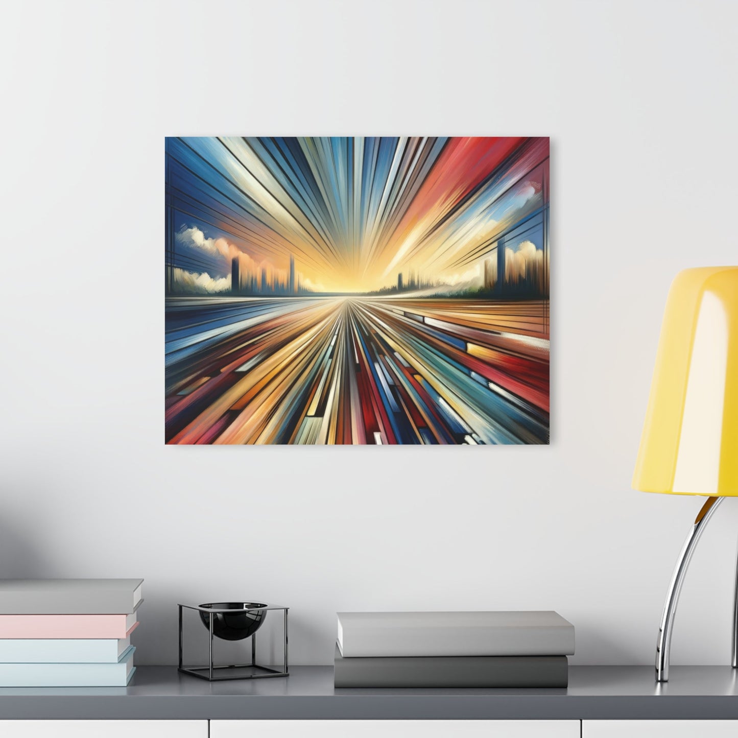 Strategic Horizon Tachism Acrylic Prints (French Cleat Hanging) - ATUH.ART