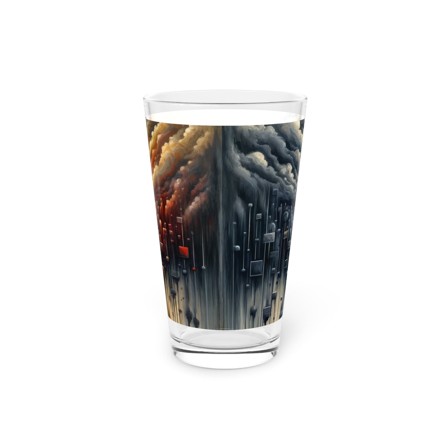 Subdued Revolutionary Currents Pint Glass, 16oz - ATUH.ART