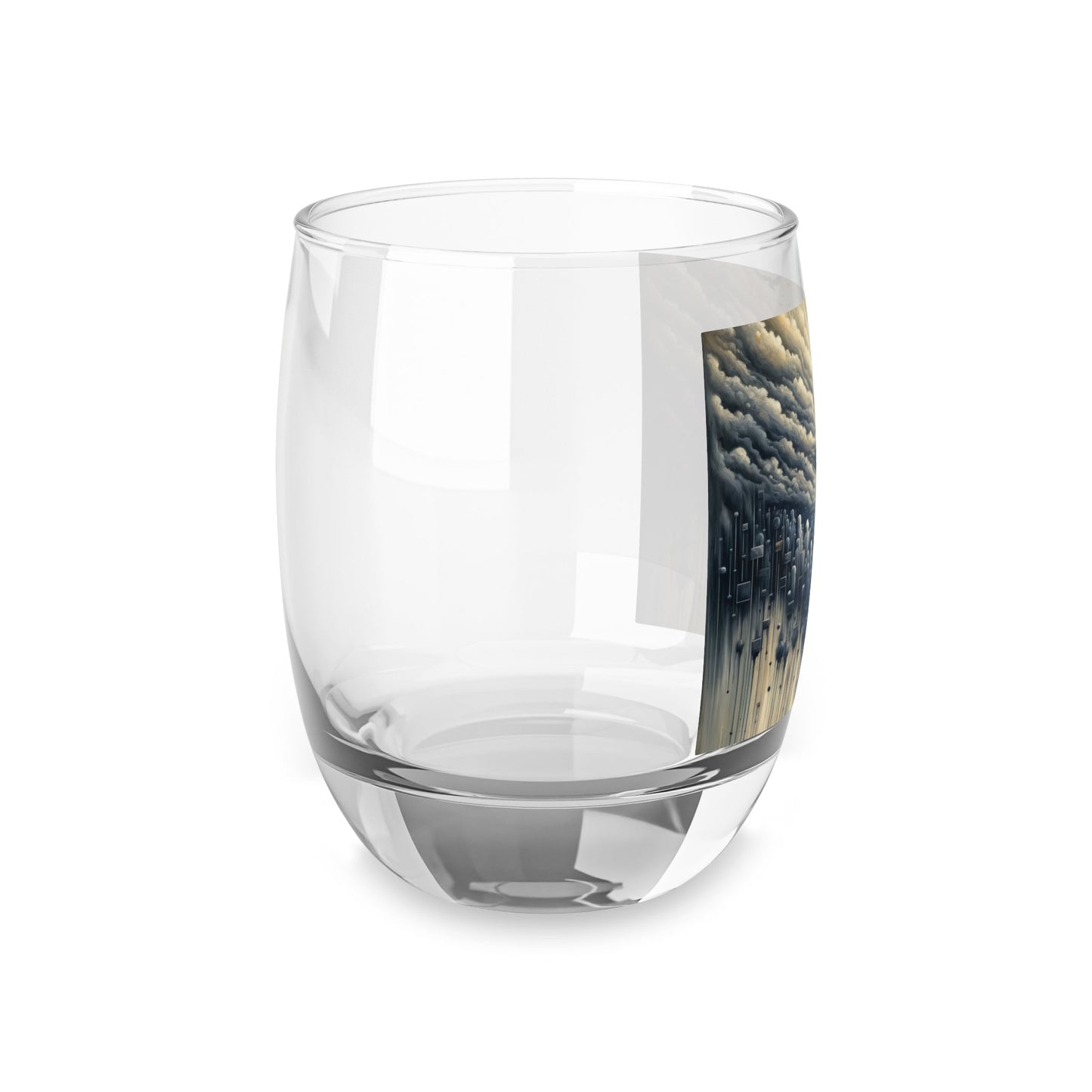 Subdued Revolutionary Currents Whiskey Glass - ATUH.ART