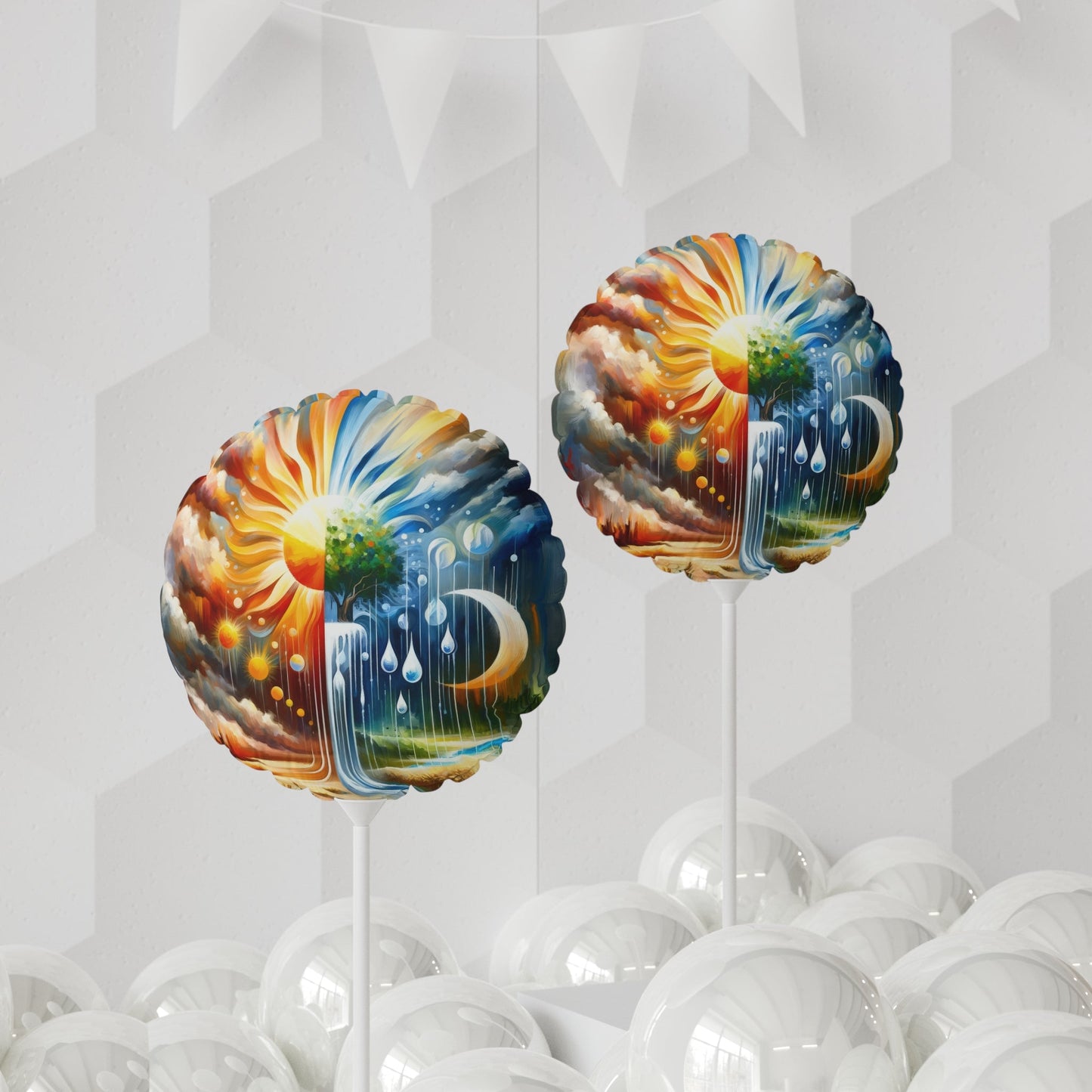 Sunshine Harvest Journey Balloon (Round and Heart-shaped), 11" - ATUH.ART