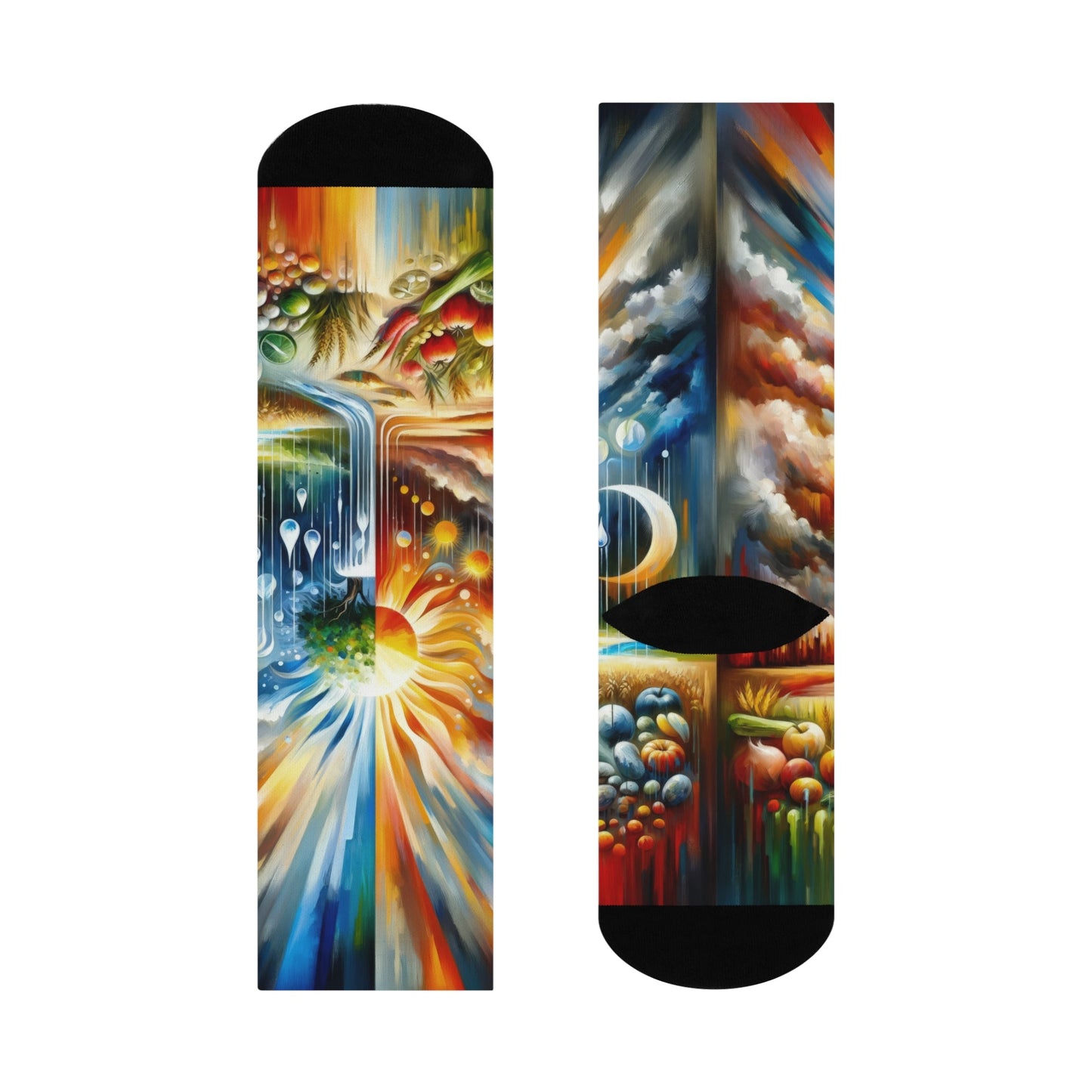 Sunshine Harvest Journey Cushioned Crew Socks - ATUH.ART