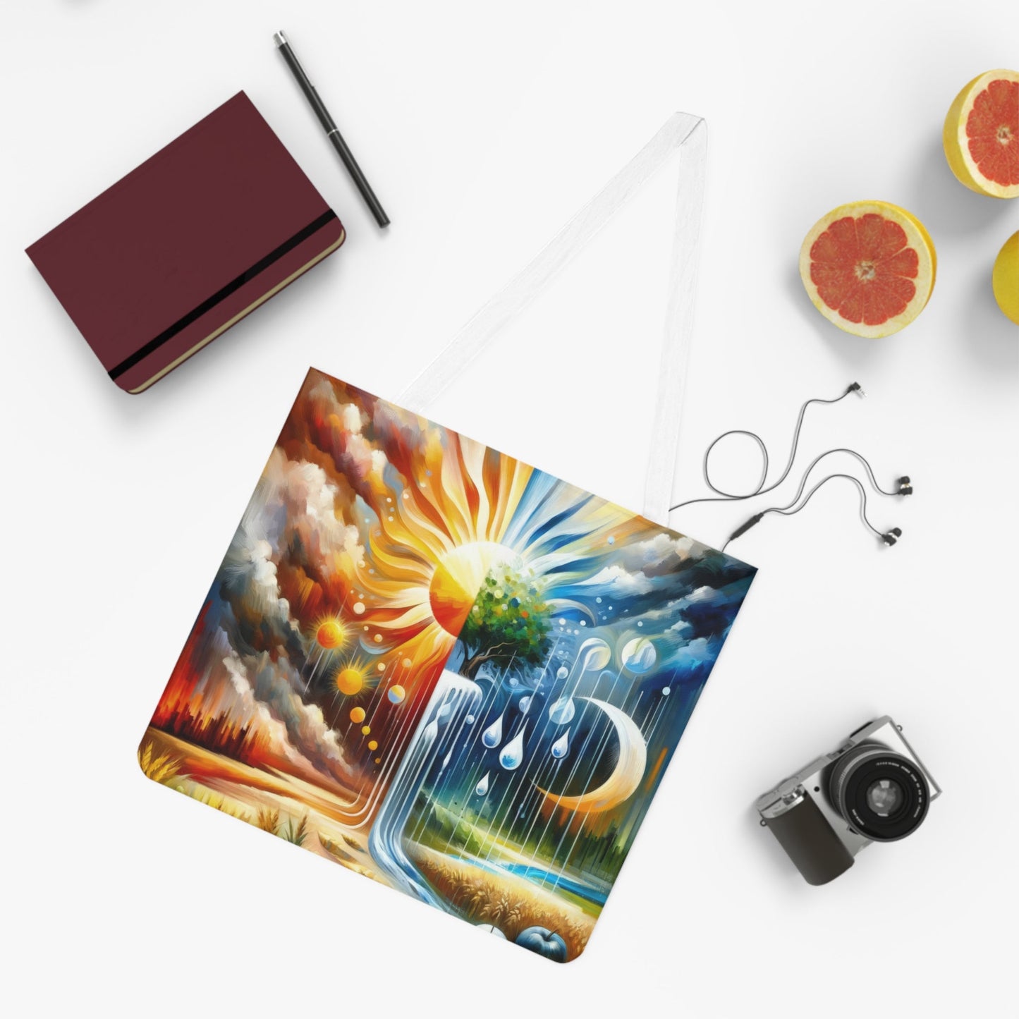 Sunshine Harvest Journey Shoulder Tote Bag (AOP) - ATUH.ART