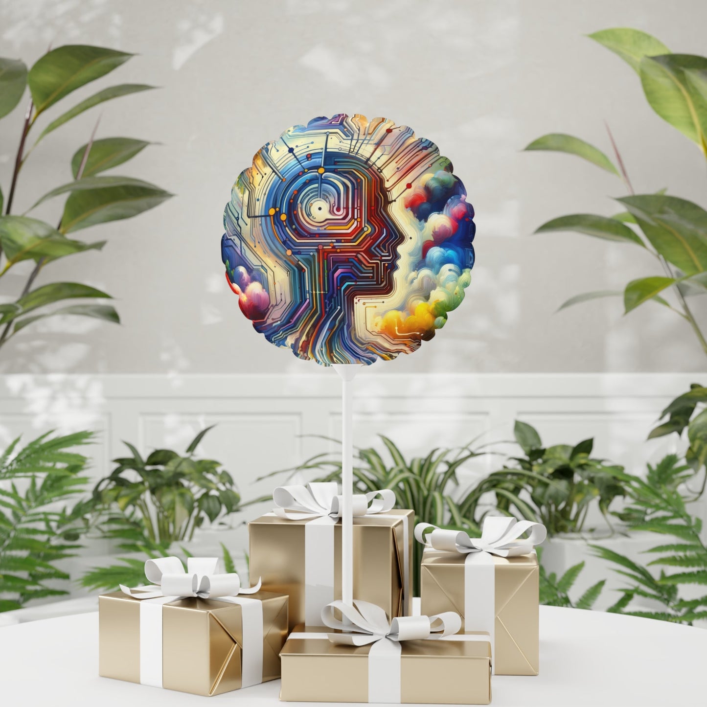 Supportive Digital Empathy Balloon (Round and Heart-shaped), 11" - ATUH.ART