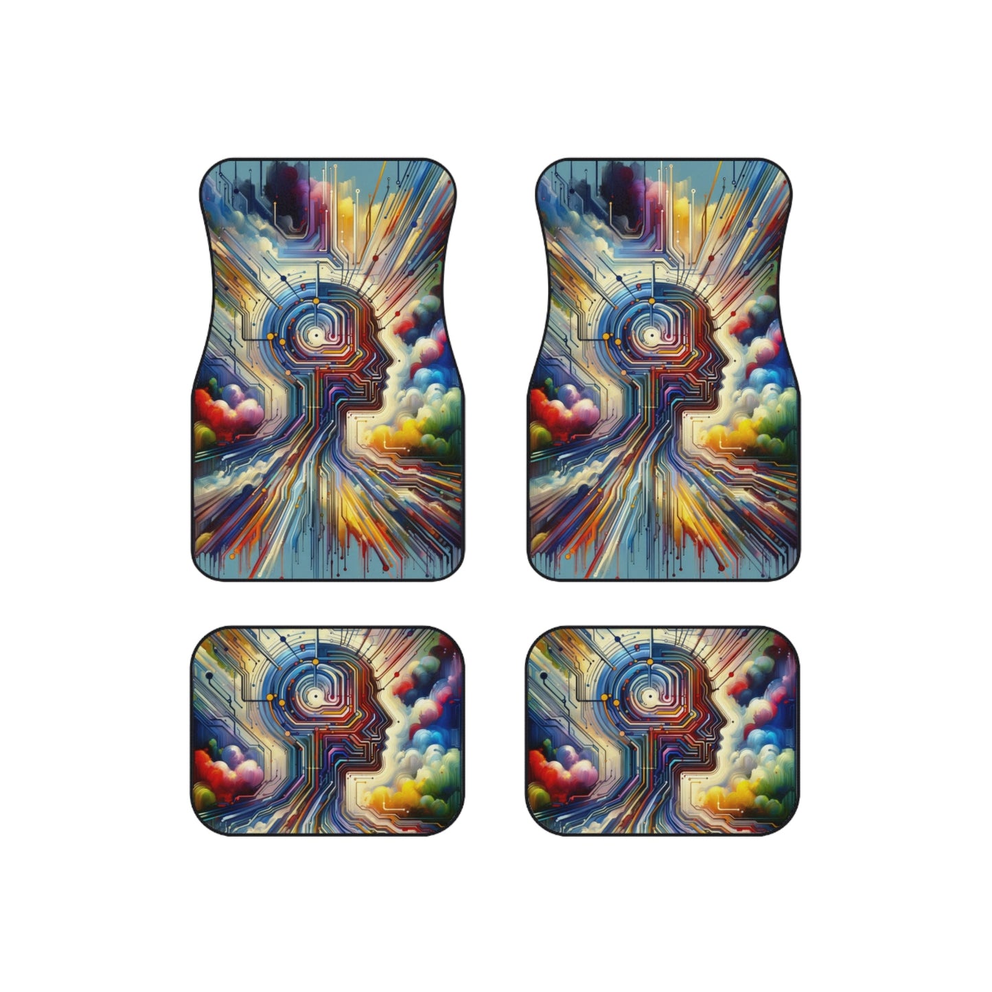 Supportive Digital Empathy Car Mats (Set of 4) - ATUH.ART