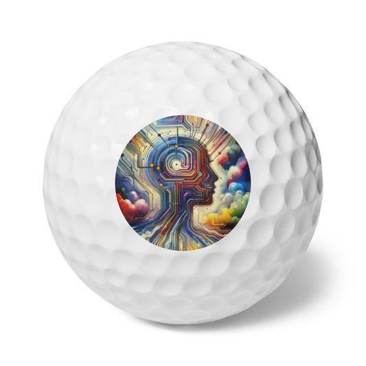 Supportive Digital Empathy Golf Balls, 6pcs - ATUH.ART