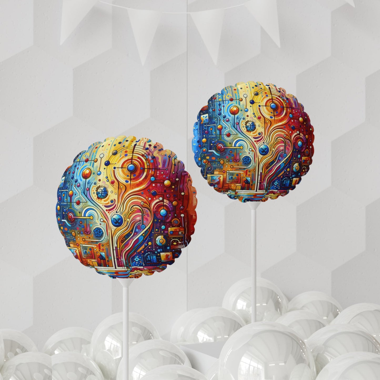 Supportive Divided Empathy Balloon (Round and Heart-shaped), 11" - ATUH.ART