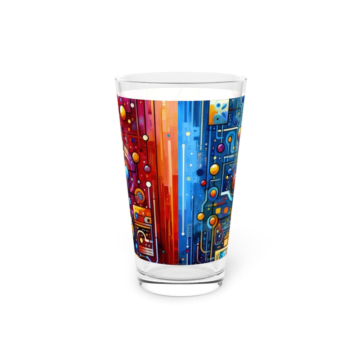 Supportive Divided Empathy Pint Glass, 16oz - ATUH.ART