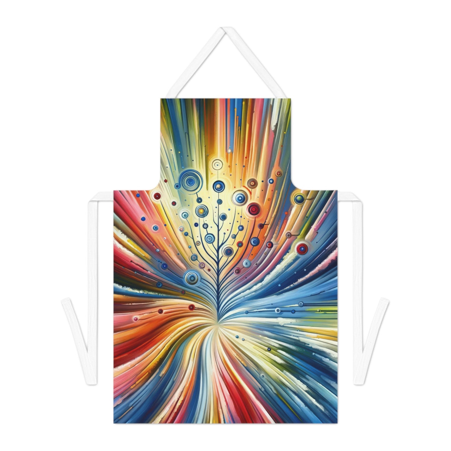 Sustainable Ripple Abstract Adult Apron (AOP) - ATUH.ART