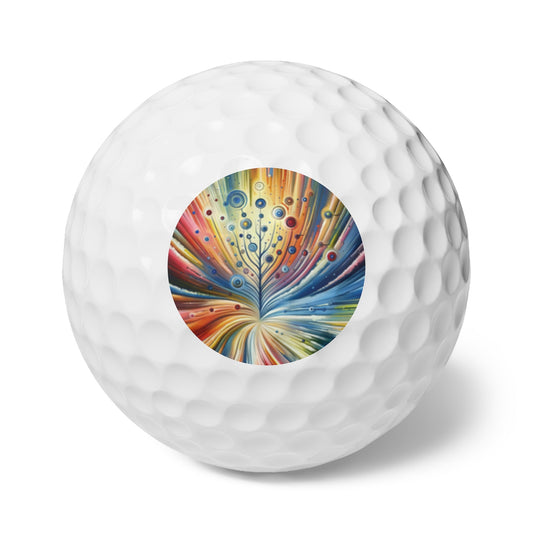 Sustainable Ripple Abstract Golf Balls, 6pcs - ATUH.ART