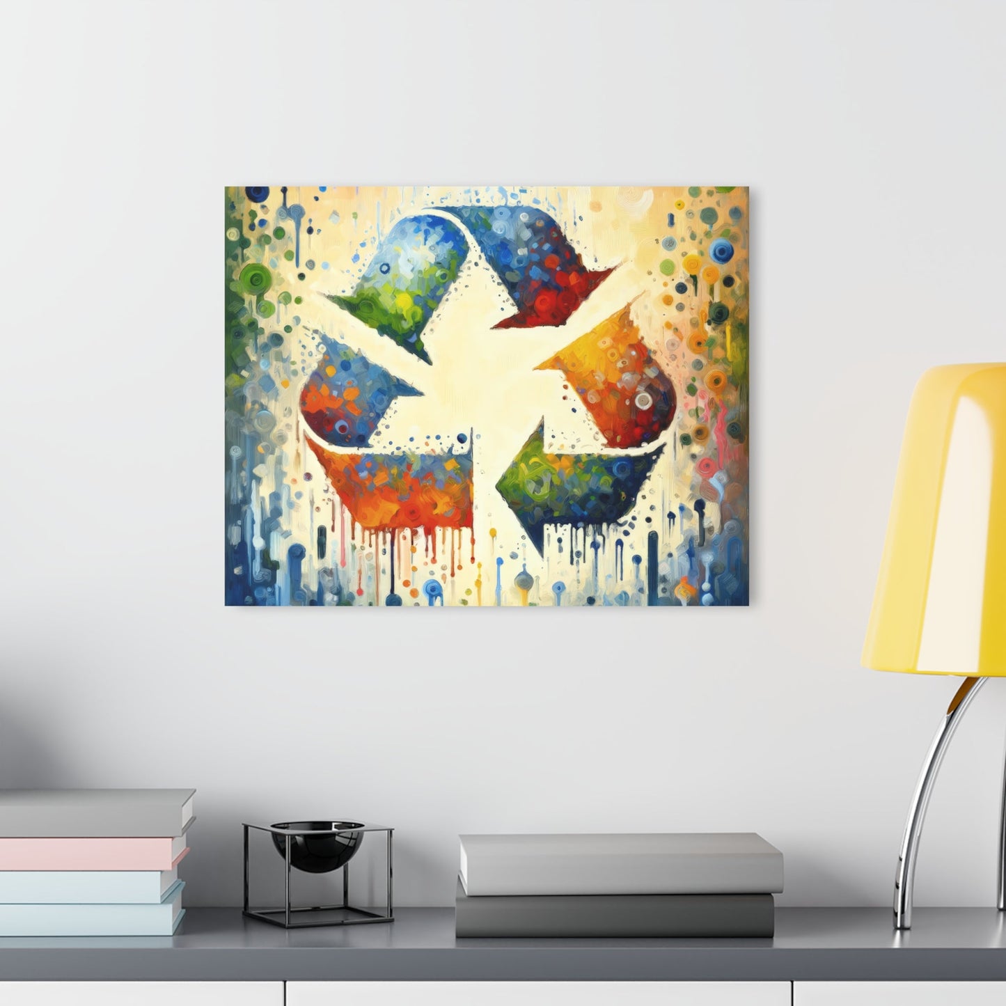 Sustainable Transformation Tachism Acrylic Prints (French Cleat Hanging) - ATUH.ART