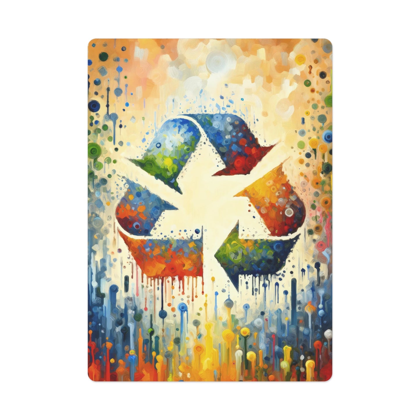Sustainable Transformation Tachism Poker Cards - ATUH.ART