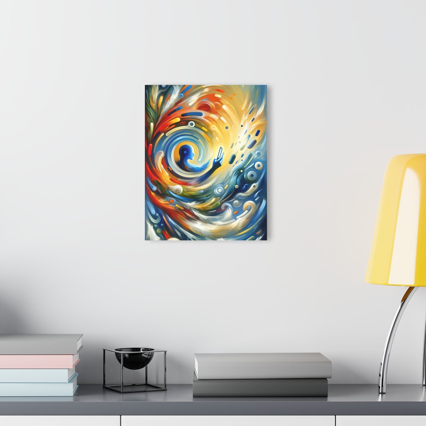 Swipe Connection Tachism Acrylic Prints (French Cleat Hanging) - ATUH.ART