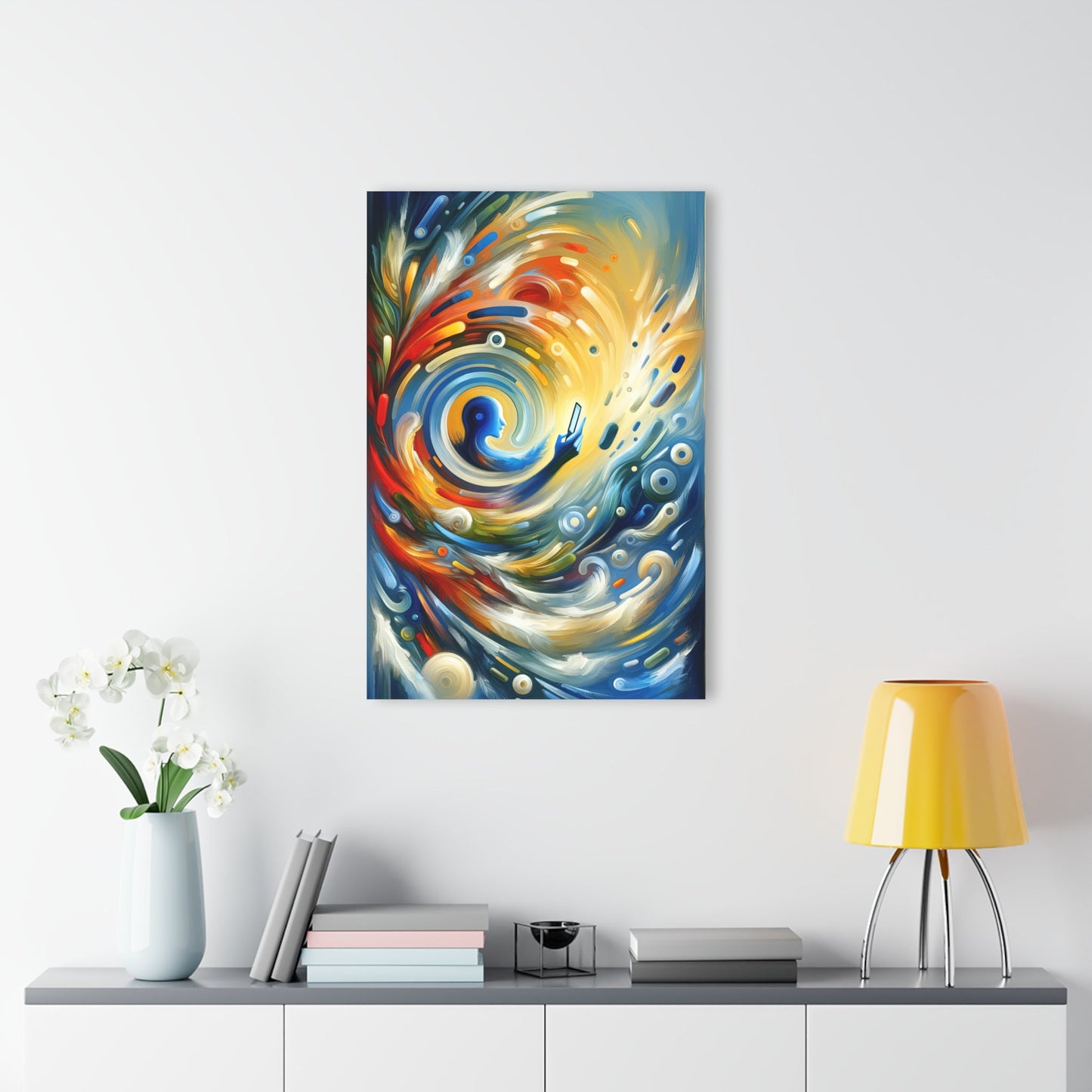 Swipe Connection Tachism Acrylic Prints (French Cleat Hanging) - ATUH.ART