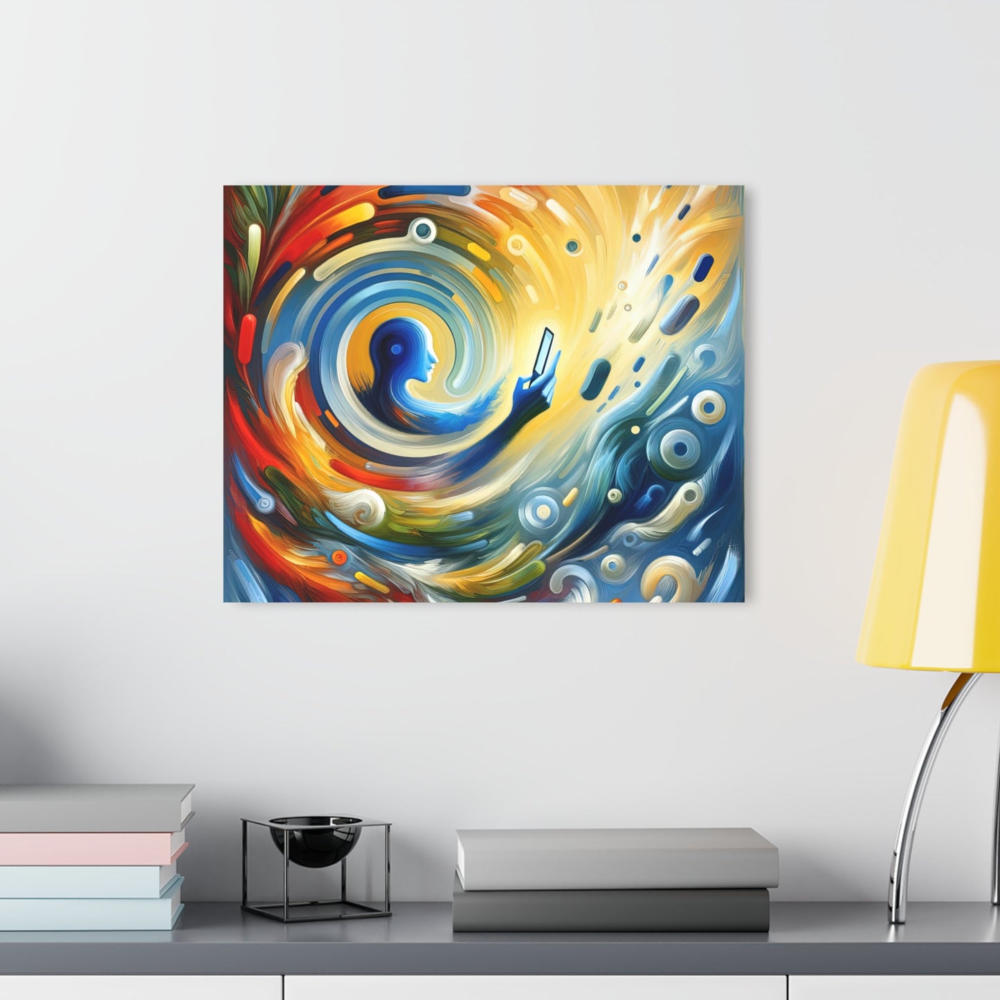 Swipe Connection Tachism Acrylic Prints (French Cleat Hanging) - ATUH.ART