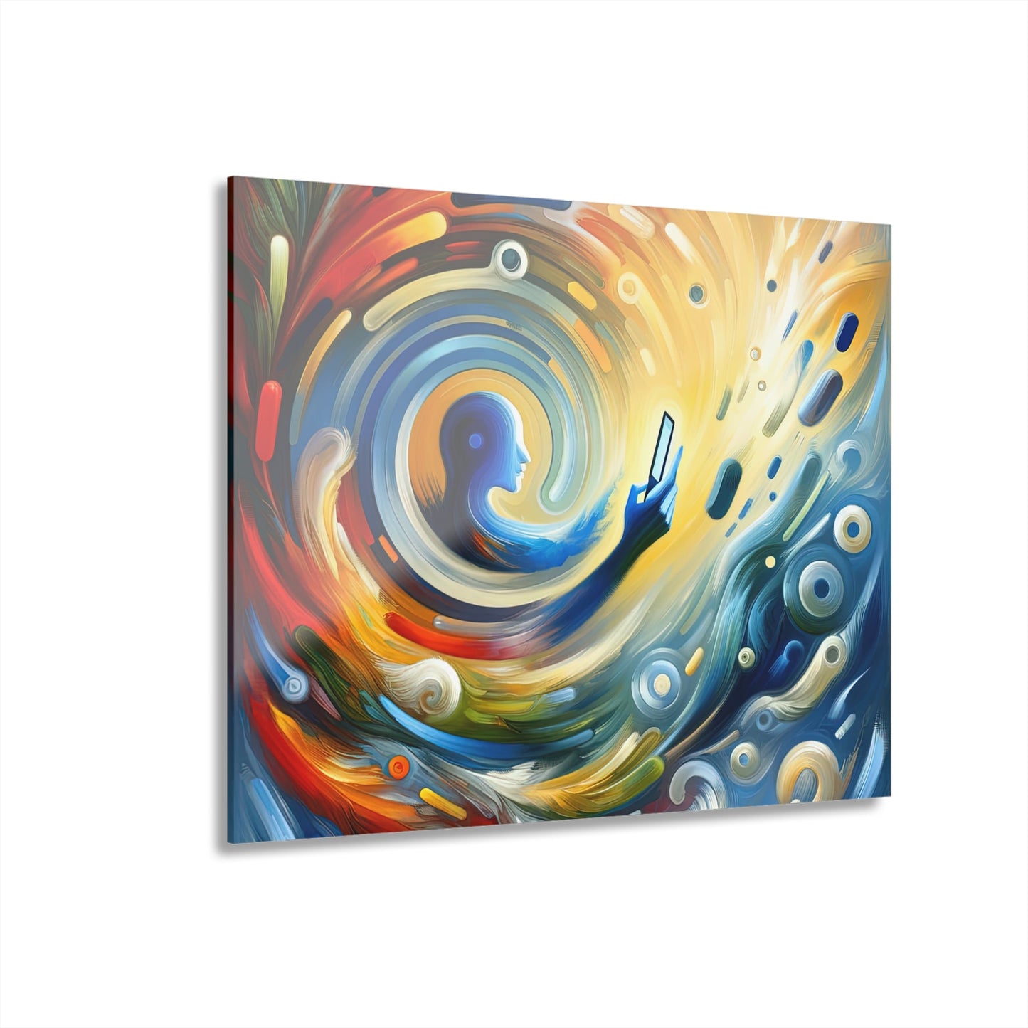 Swipe Connection Tachism Acrylic Prints (French Cleat Hanging) - ATUH.ART