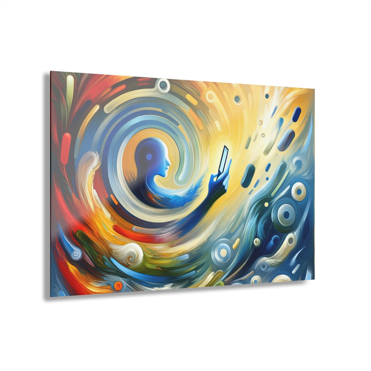 Swipe Connection Tachism Acrylic Prints (French Cleat Hanging) - ATUH.ART