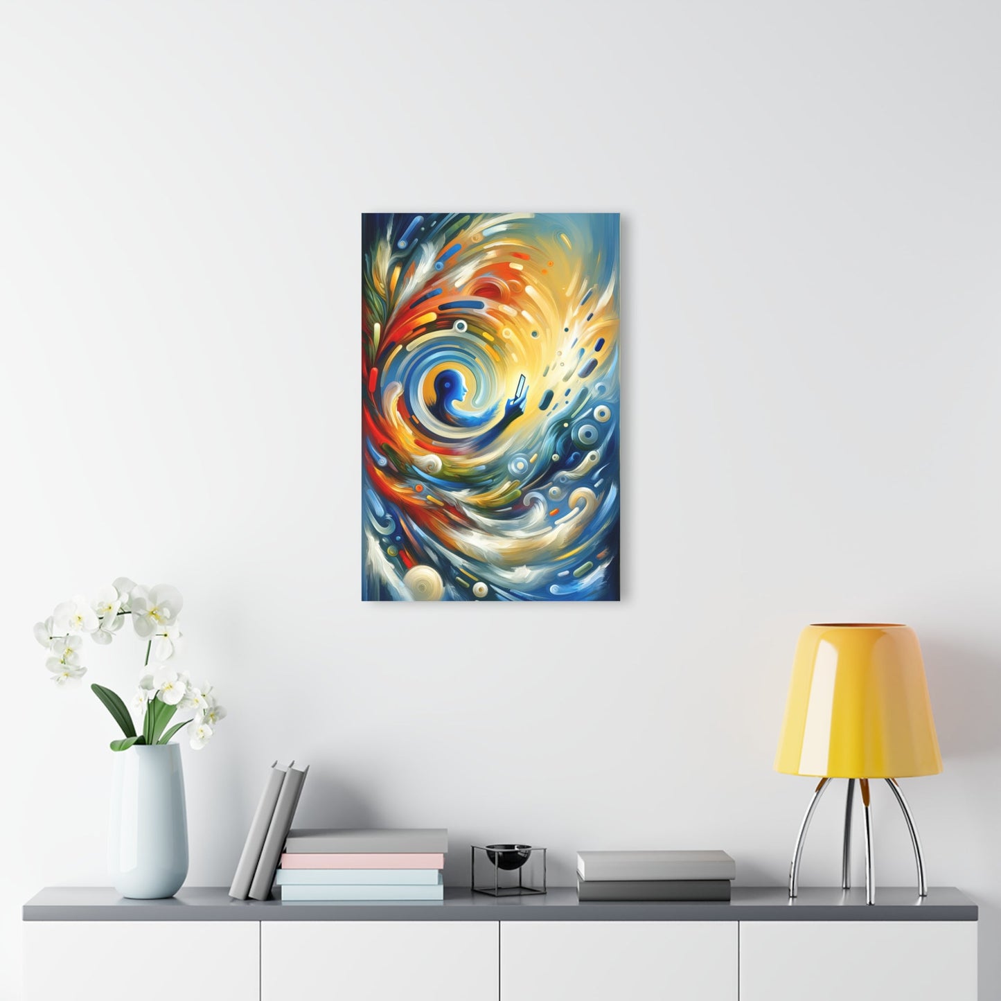 Swipe Connection Tachism Acrylic Prints (French Cleat Hanging) - ATUH.ART