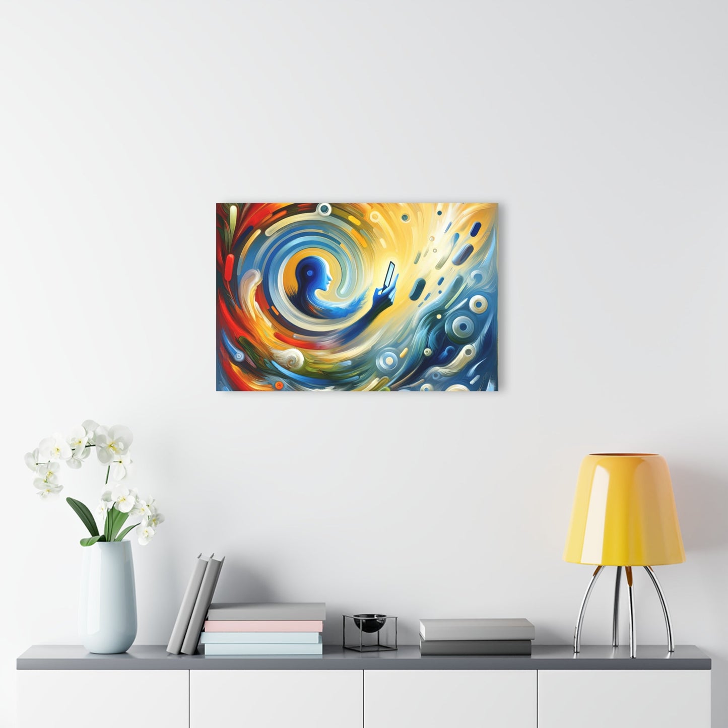 Swipe Connection Tachism Acrylic Prints (French Cleat Hanging) - ATUH.ART