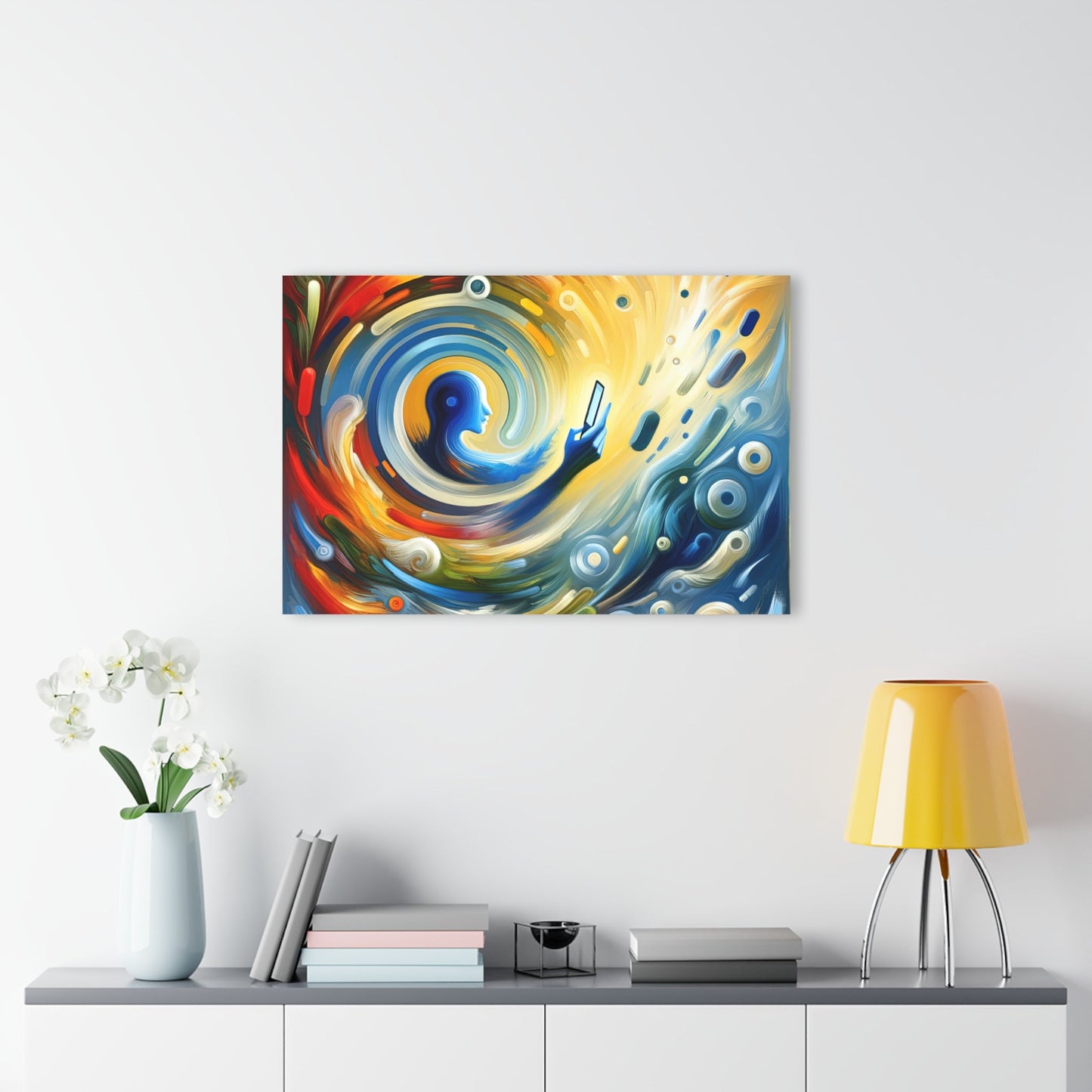Swipe Connection Tachism Acrylic Prints (French Cleat Hanging) - ATUH.ART