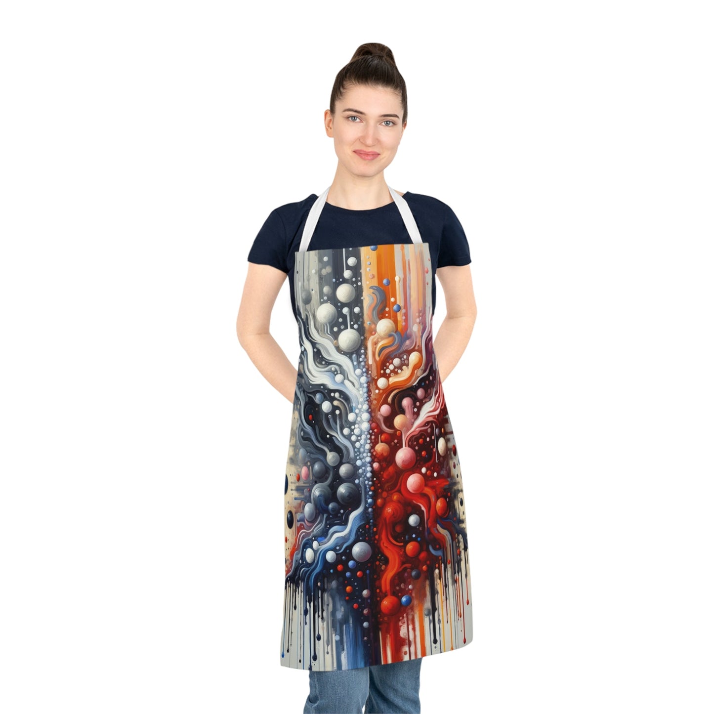 Symbiotic Exchange Abstract Adult Apron (AOP) - ATUH.ART