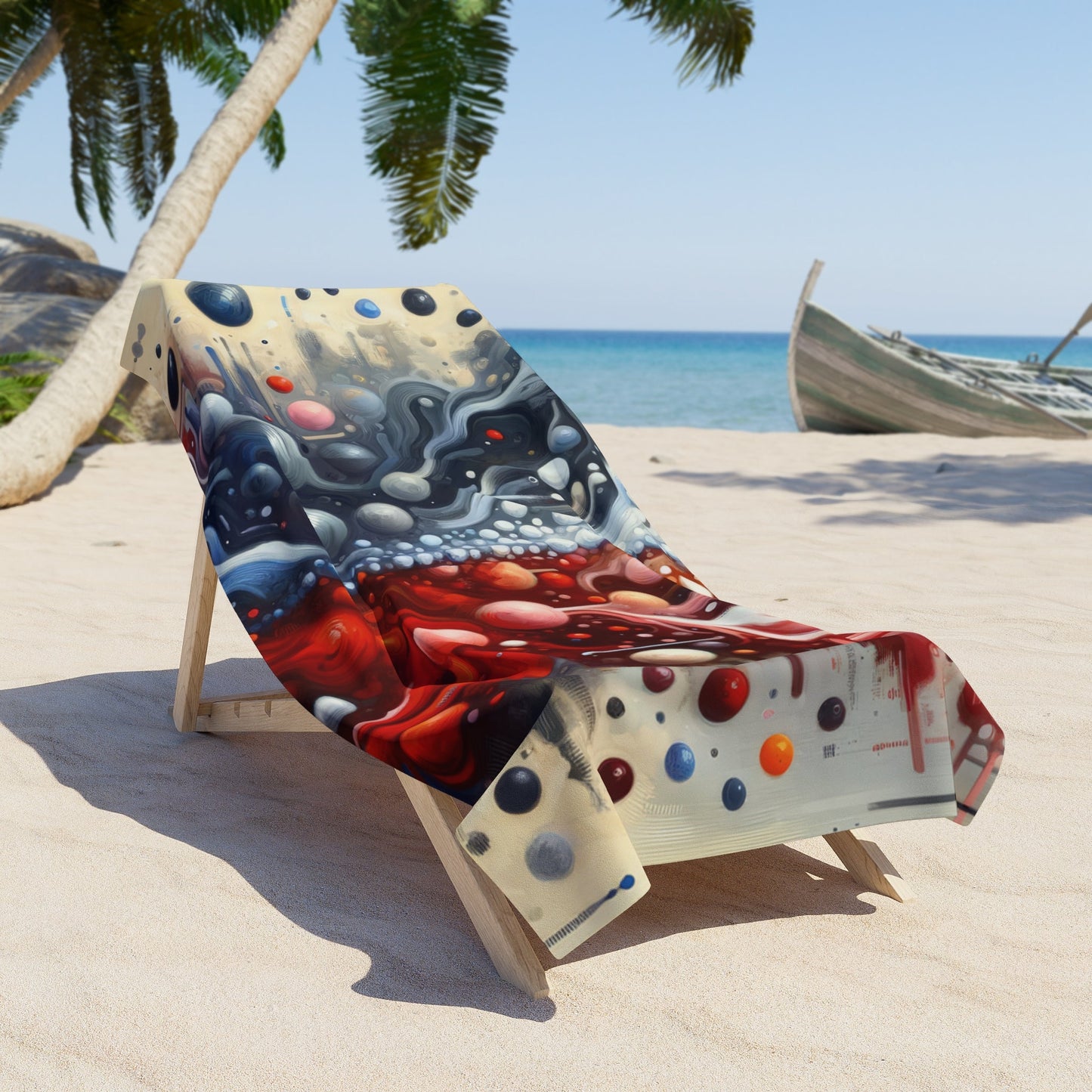 Symbiotic Exchange Abstract Beach Towel - ATUH.ART