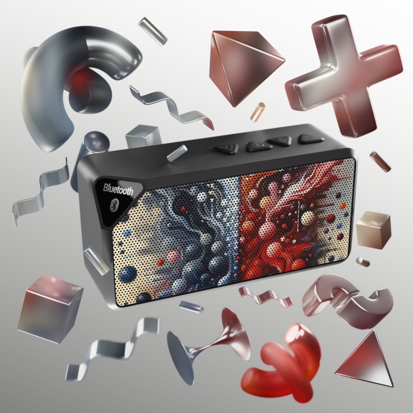 Symbiotic Exchange Abstract Jabba Bluetooth Speaker - ATUH.ART