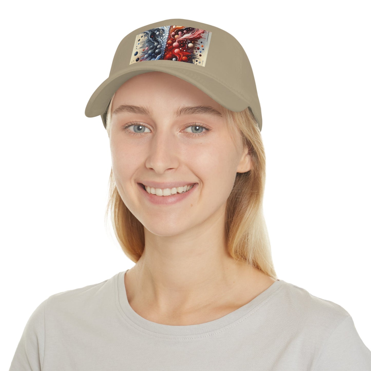 Symbiotic Exchange Abstract Low Profile Baseball Cap - ATUH.ART