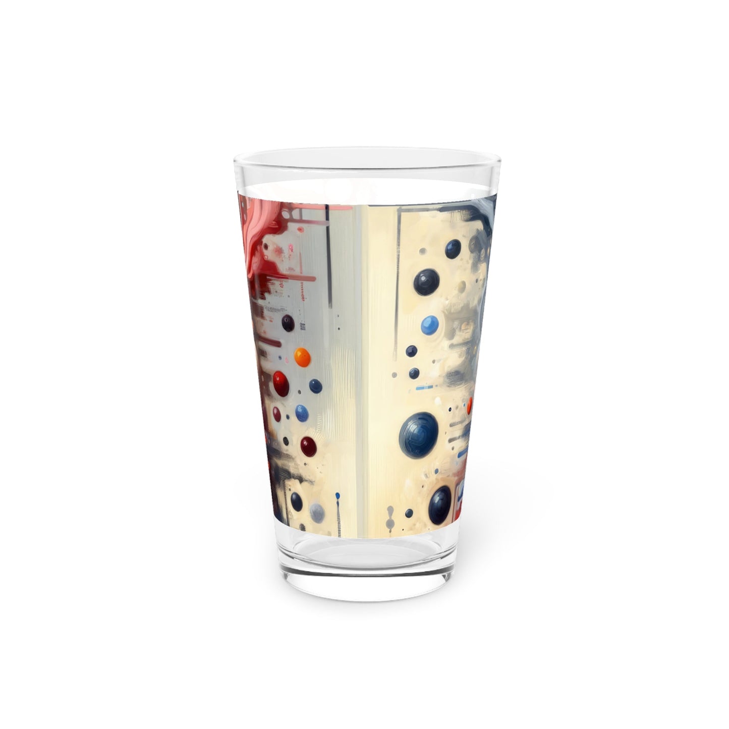 Symbiotic Exchange Abstract Pint Glass, 16oz - ATUH.ART