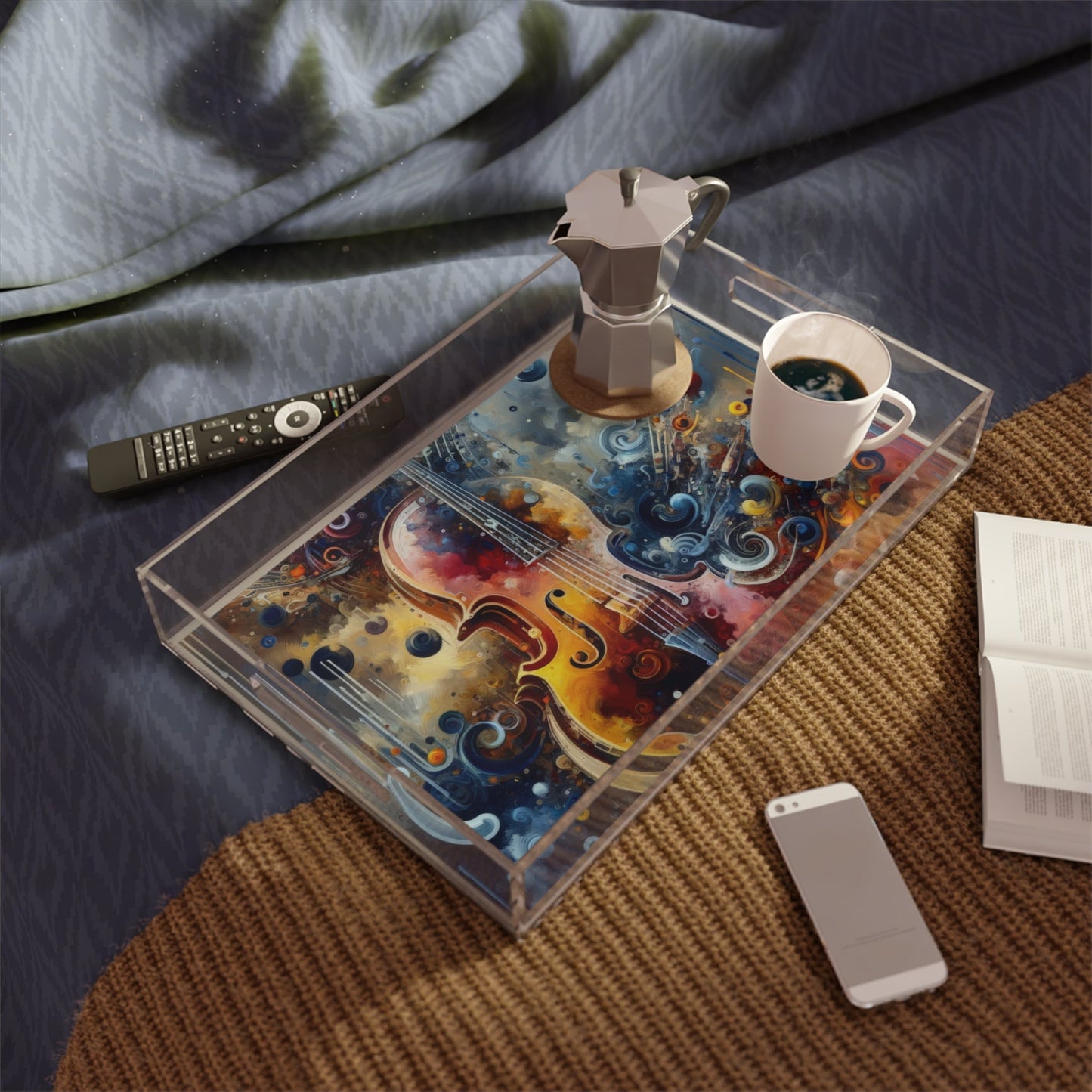 Symphonic Choices Canvas Acrylic Serving Tray - ATUH.ART