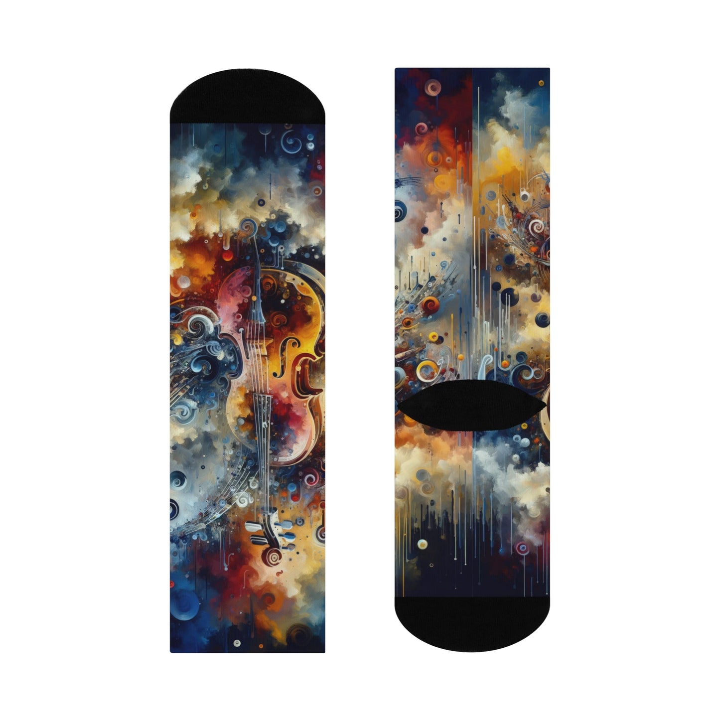 Symphonic Choices Canvas Cushioned Crew Socks - ATUH.ART