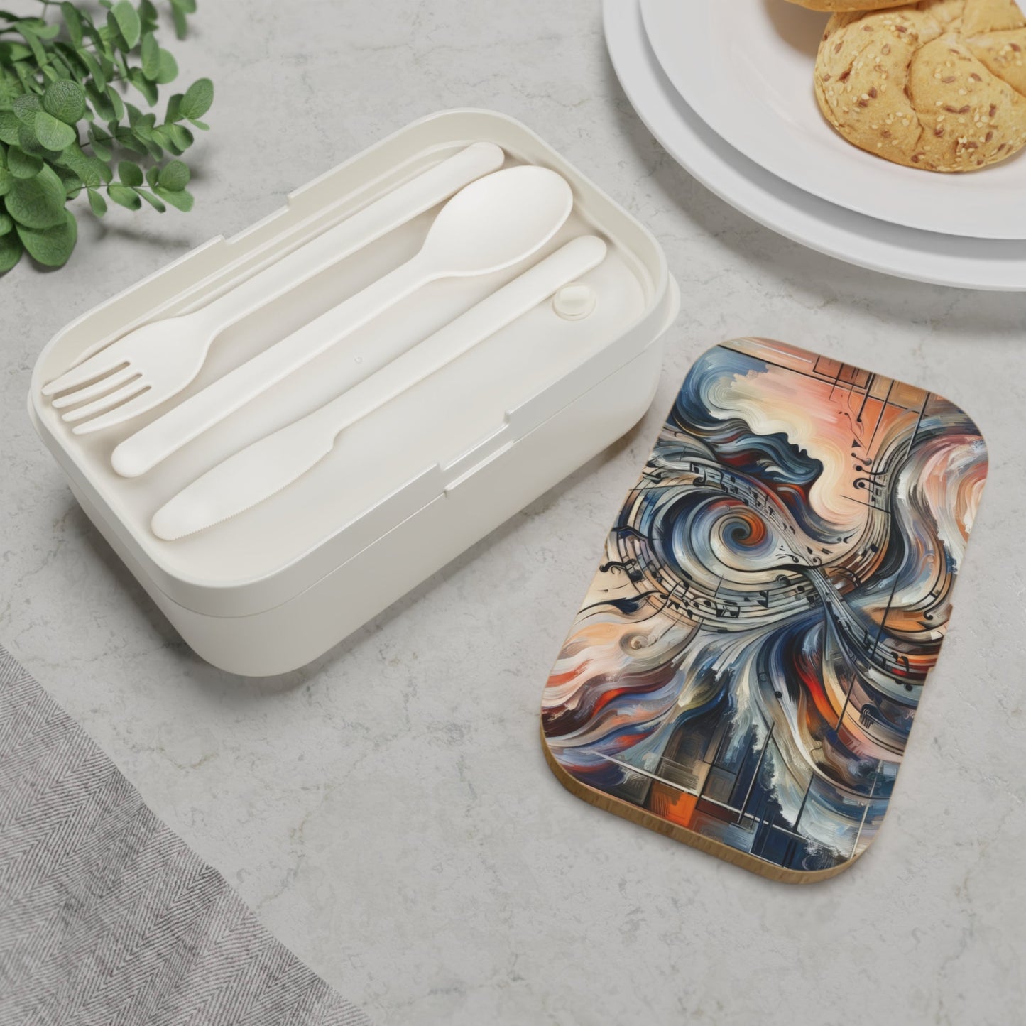 Symphonic Empathic Swirls Bento Lunch Box - ATUH.ART