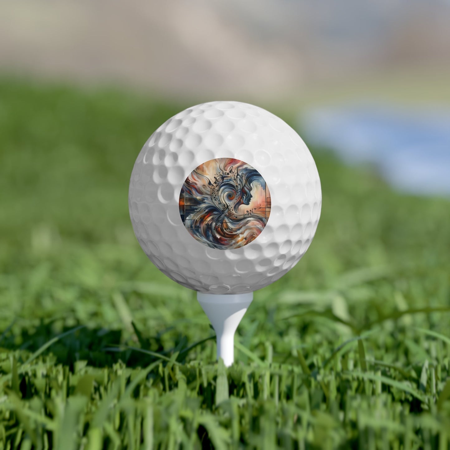 Symphonic Empathic Swirls Golf Balls, 6pcs - ATUH.ART
