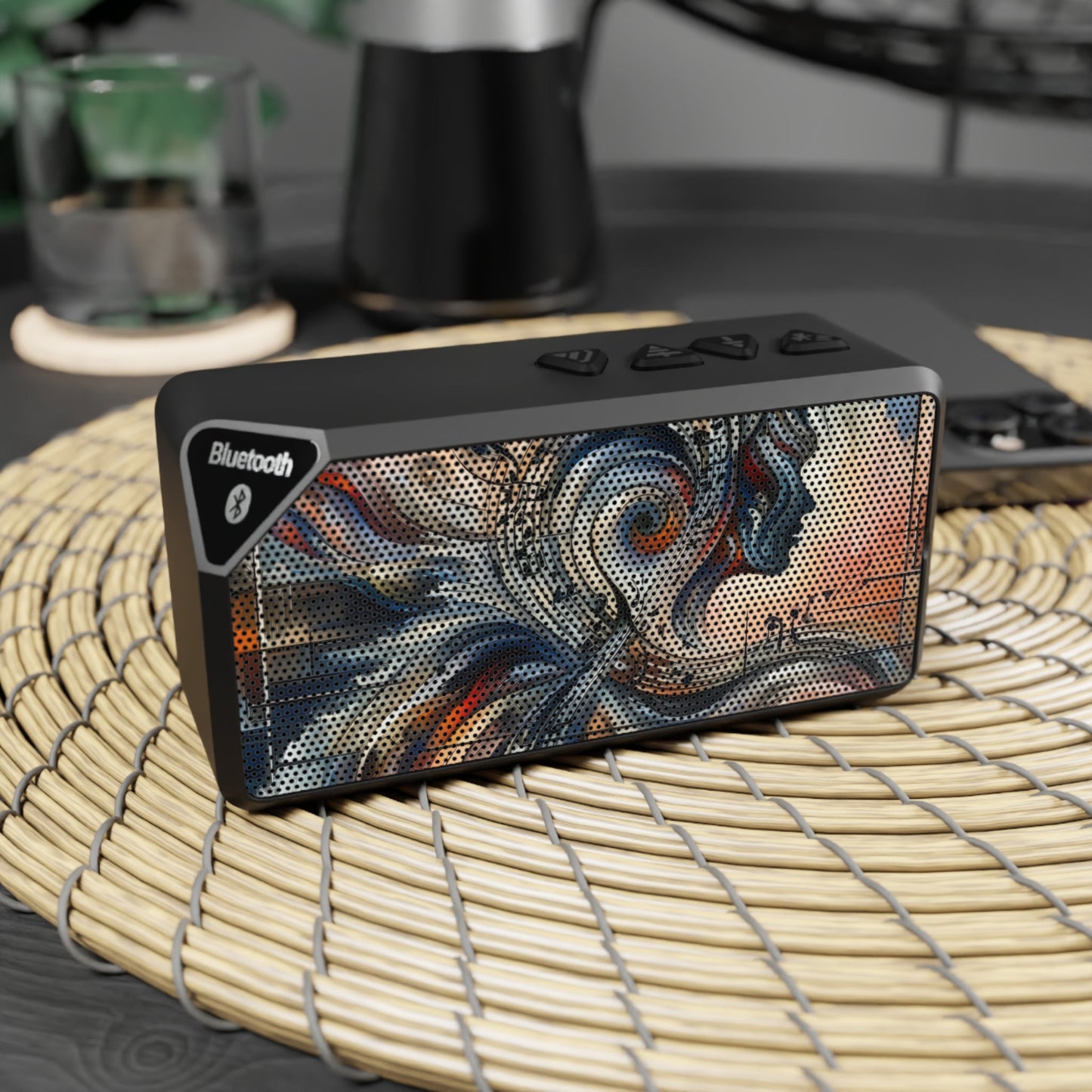 Symphonic Empathic Swirls Jabba Bluetooth Speaker - ATUH.ART
