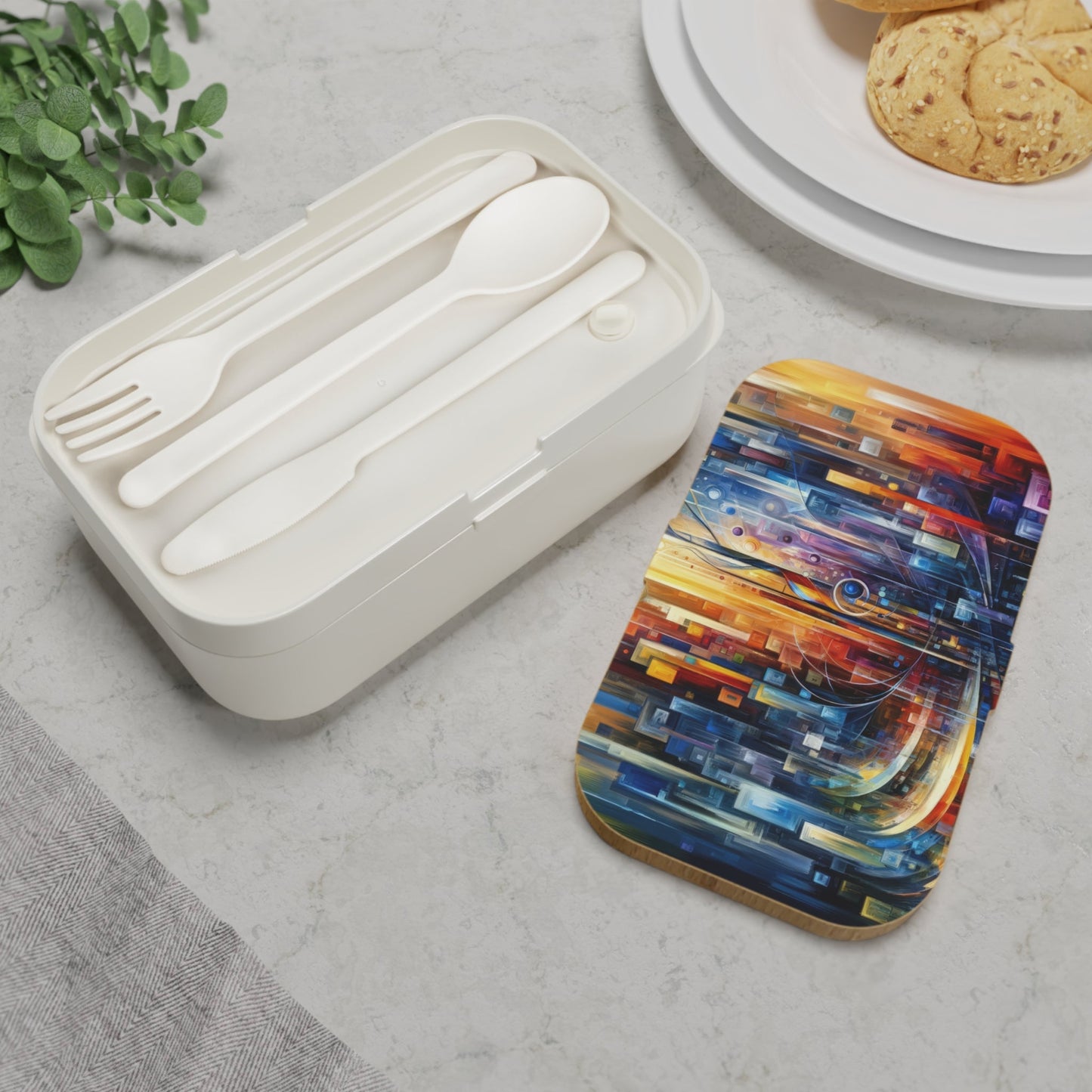 Symphonic Glass Resonance Bento Lunch Box - ATUH.ART