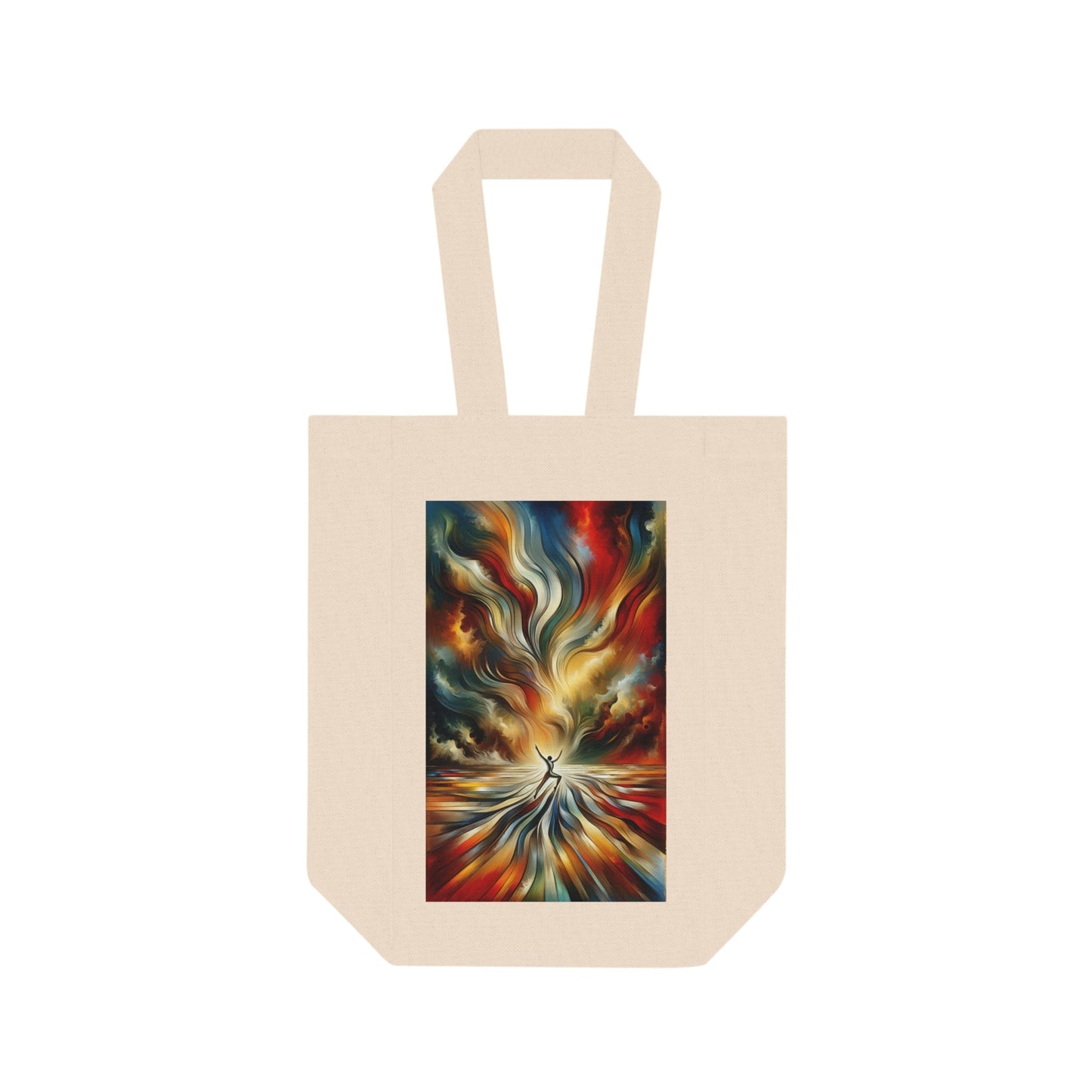 Symphonic Interconnectedness Shift Double Wine Tote Bag - ATUH.ART