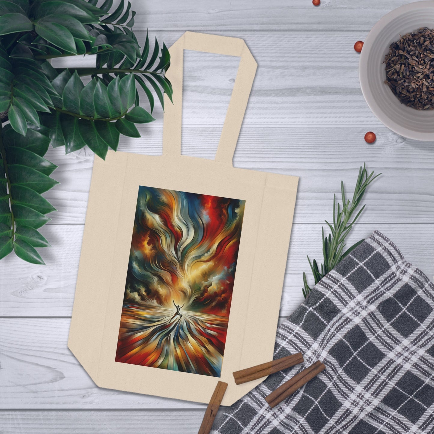 Symphonic Interconnectedness Shift Double Wine Tote Bag - ATUH.ART