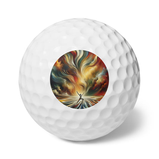 Symphonic Interconnectedness Shift Golf Balls, 6pcs - ATUH.ART