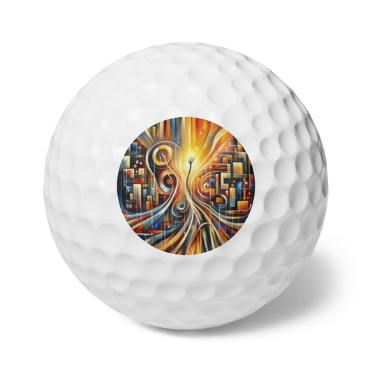 Symphonic Perspective Embarkation Golf Balls, 6pcs - ATUH.ART
