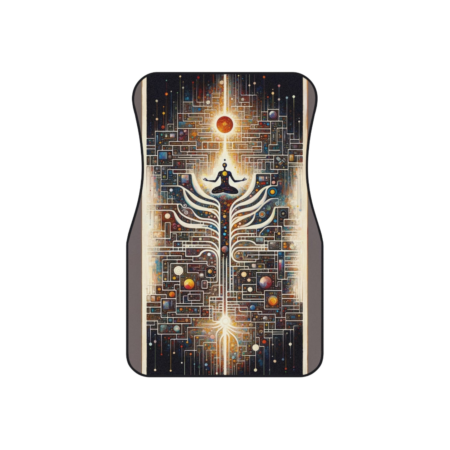 Syncing Silicon Spirituality Car Mats (Set of 4) - ATUH.ART