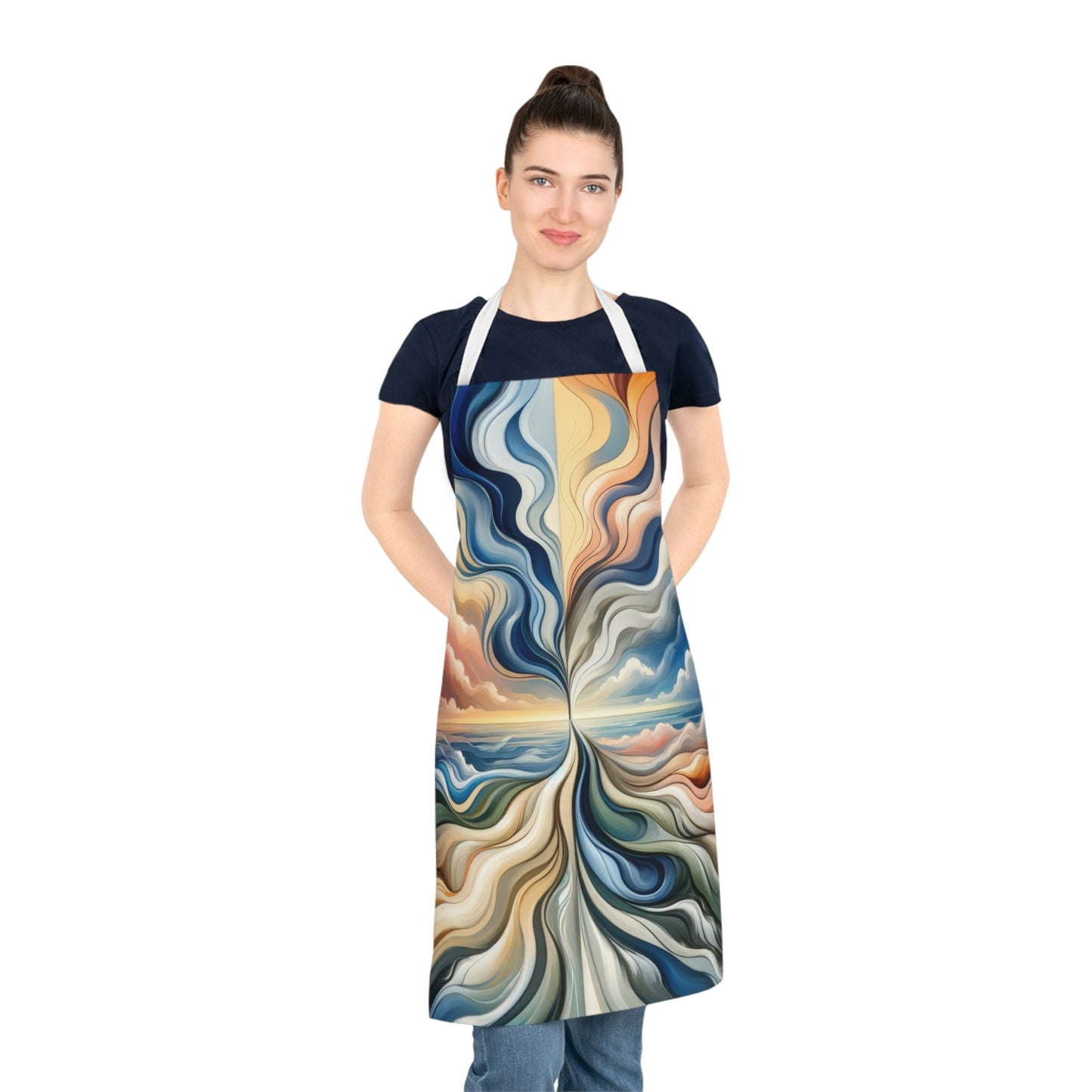 Tachism Confluence Harmony Adult Apron (AOP) - ATUH.ART