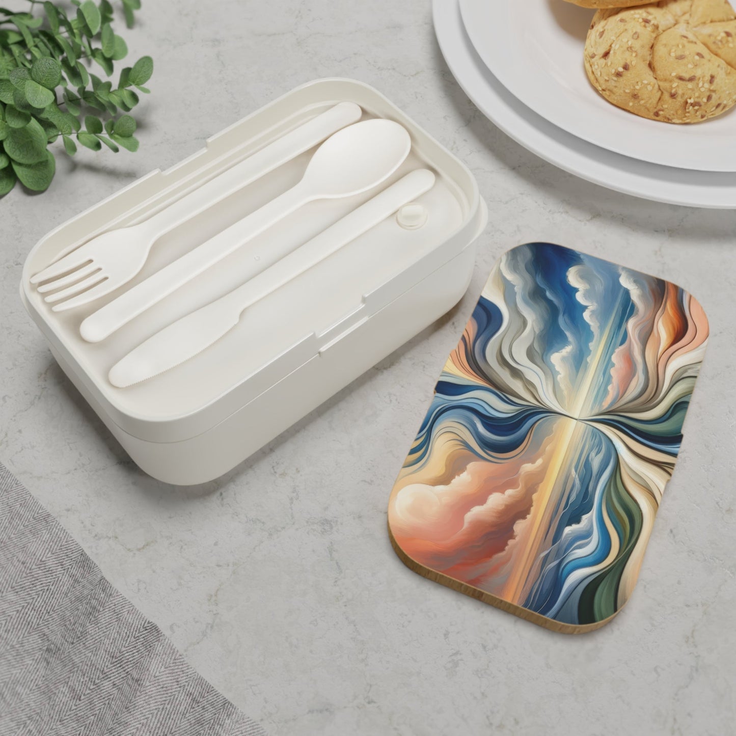 Tachism Confluence Harmony Bento Lunch Box - ATUH.ART